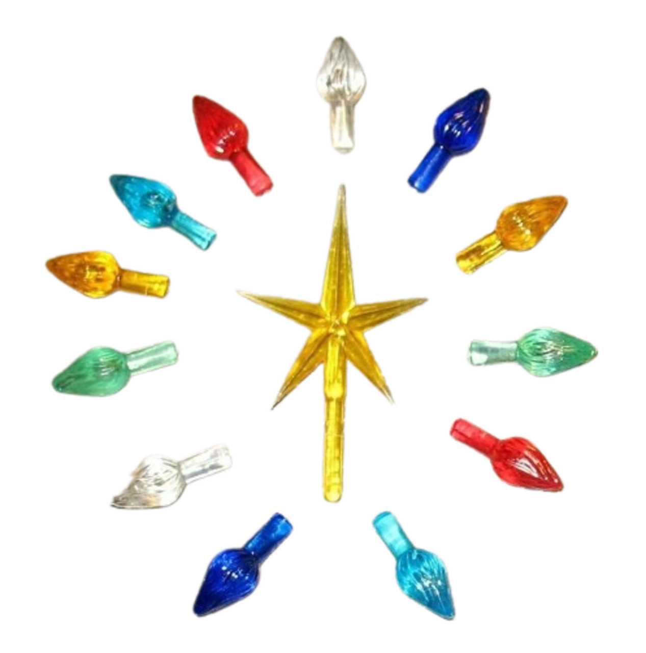 Kitcheniva Ceramic Christmas Tree Bulbs Lights Med/Lar